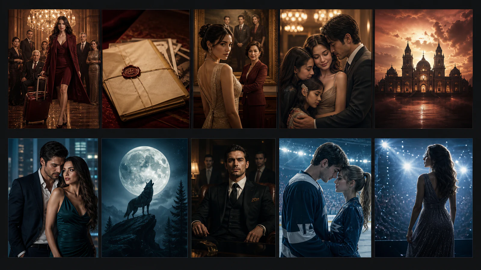 Two dense short-drama catalogs balancing revenge and strong-heroines against romance and supernatural tropes